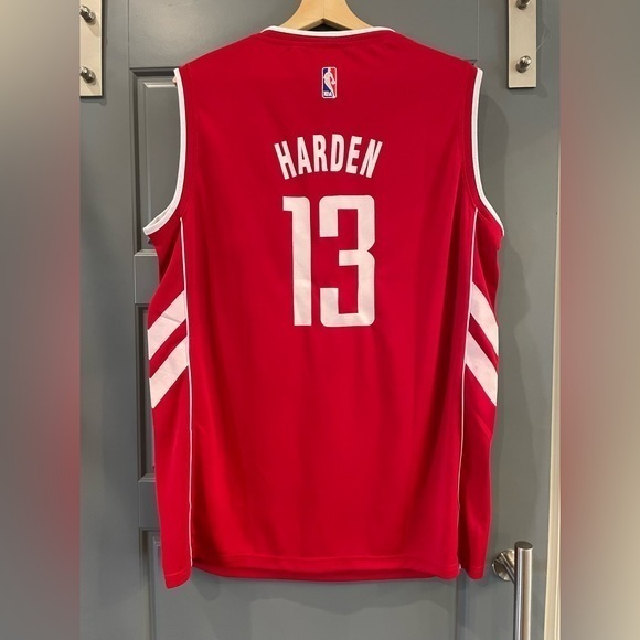 Nike Houston Rockets Harden #13 Red Jersey size X-LARGE‎ - Picture 4 of 6